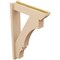 Ekena Millwork 5 1/2-in W x 22-in D x 34-in H Balboa Slat Rough Cedar Woodgrain TimberThane Outlooker, Primed Tan OUTUR055X22X34BOA24RCPR - alternate 4